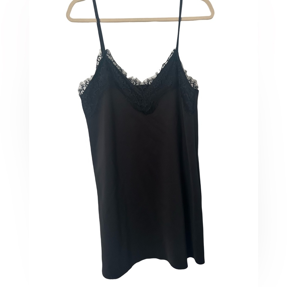 Zara Black Neoprene Lace Dress